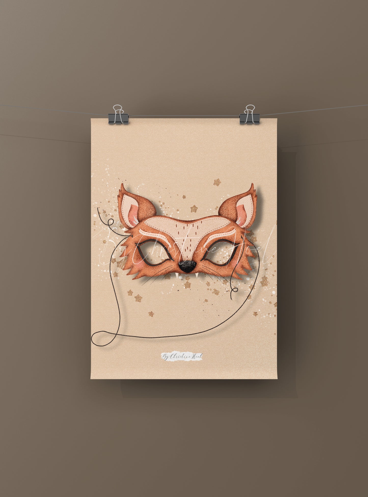 Fox Magic Mask ⭐️ 10x15 cm miniprint