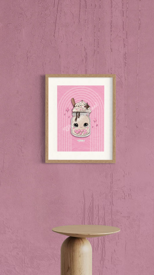 Boba pink 🧋💗 Plakat