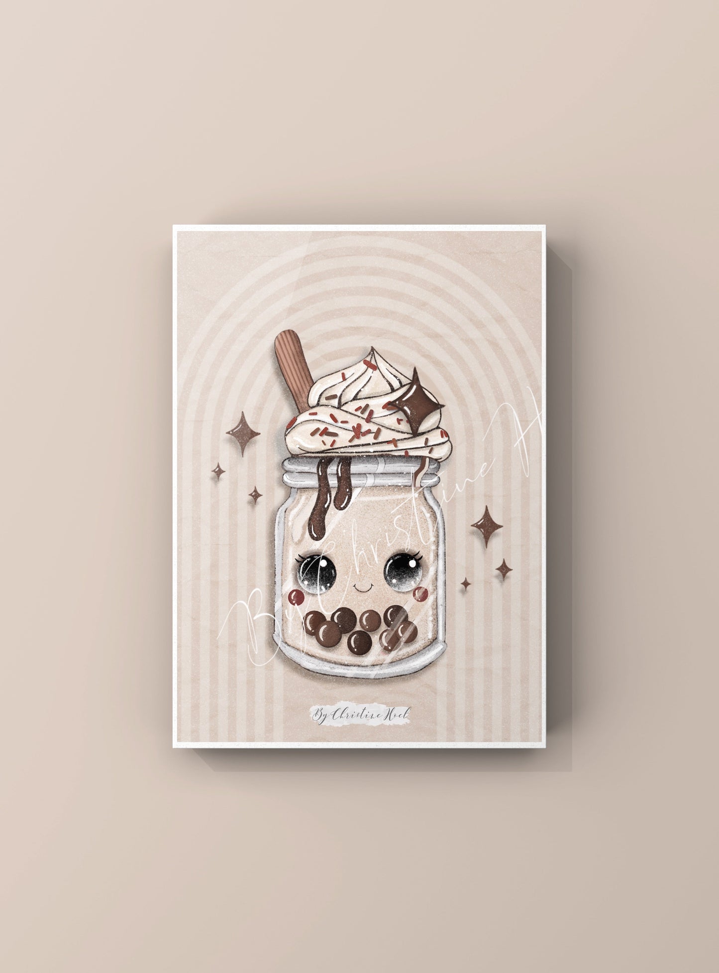 Ice Cream Friends 🍦 Stort kort / miniprint A5