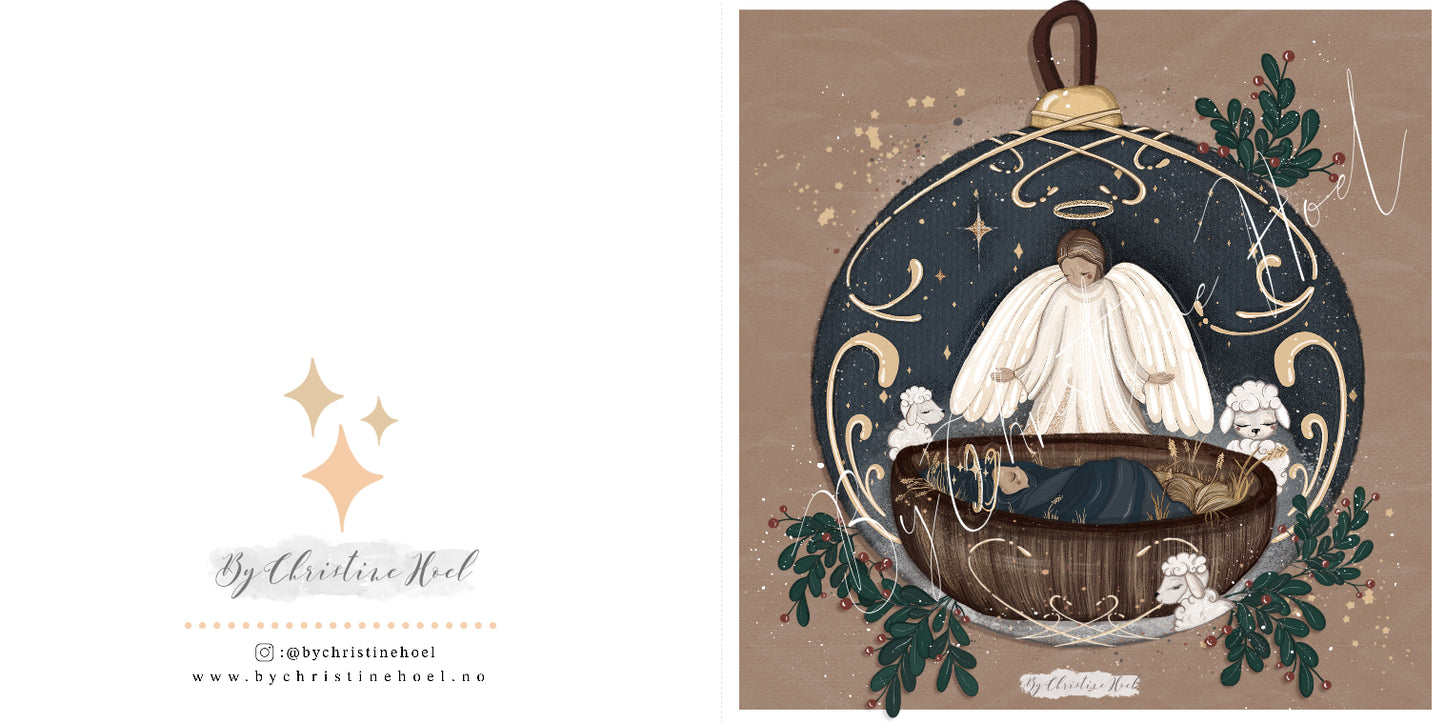 Julefred ⭐️ 15x15 cm kort