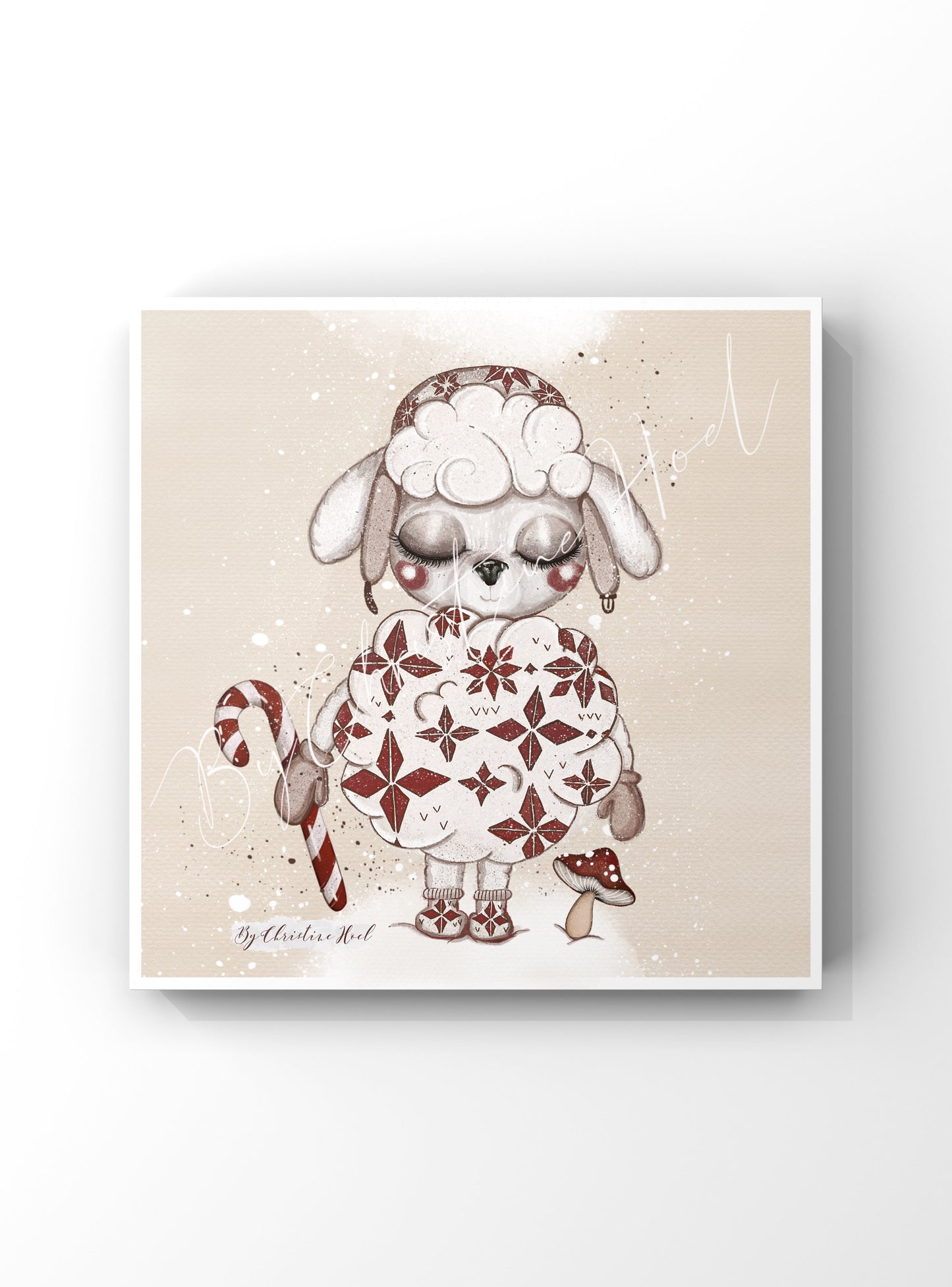 Sauen Snøros - Julekort