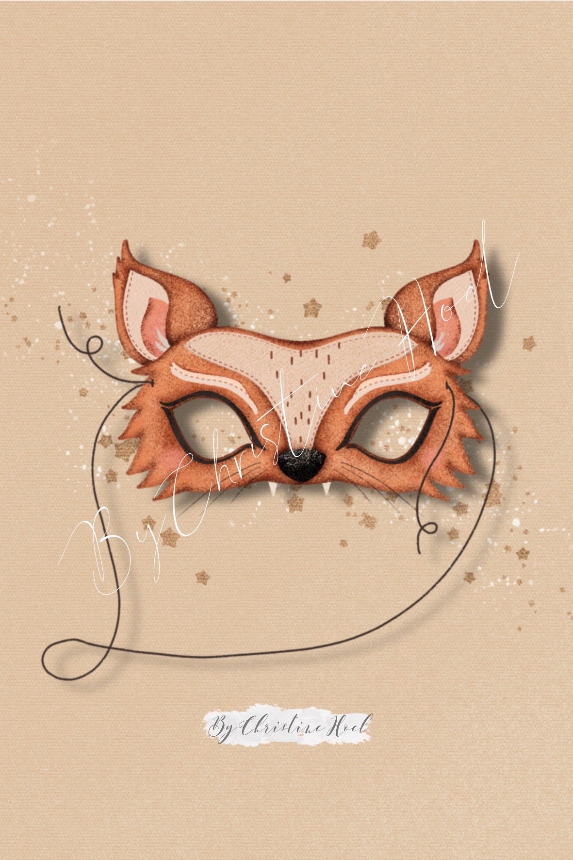Fox Magic Mask ⭐️ 10x15 cm miniprint