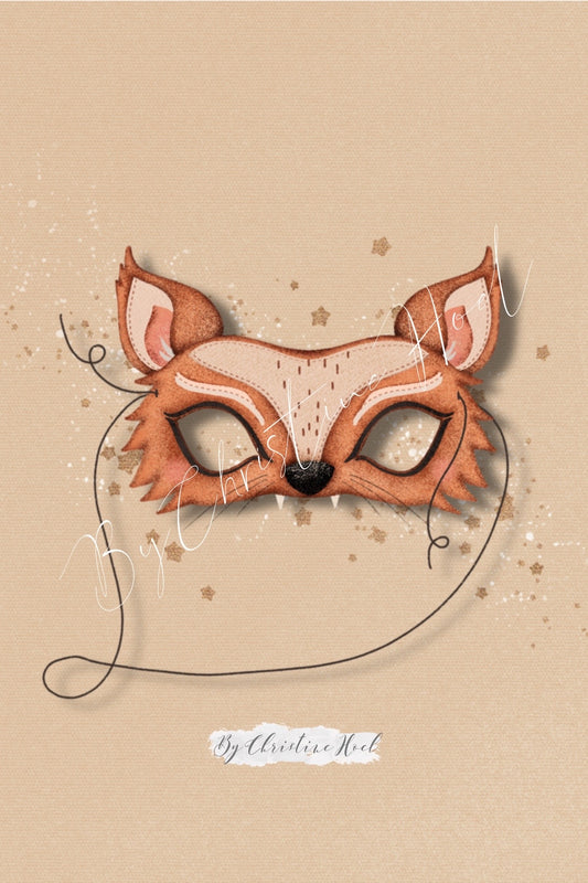 Fox Magic Mask ⭐️ 10x15 cm kort