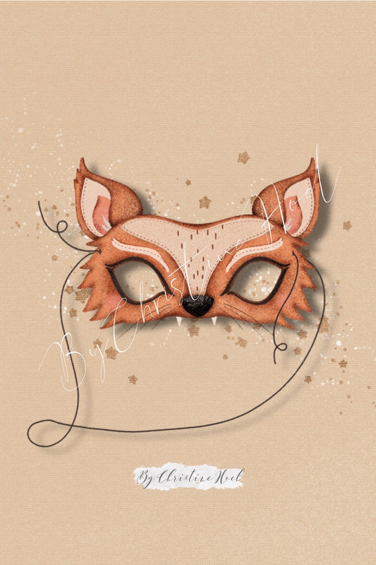 Fox Magic Mask ⭐️ 10x15 cm miniprint