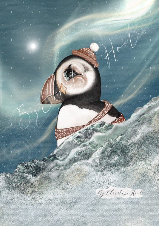 Nightsky Puffin ⭐️ A4 Plakat