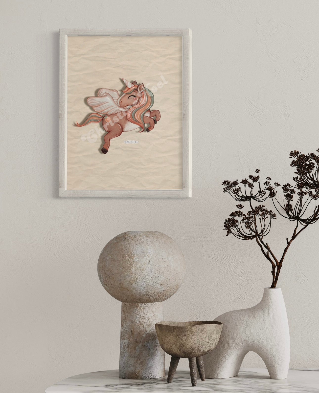 Peach Unicorn 🍑 Plakat