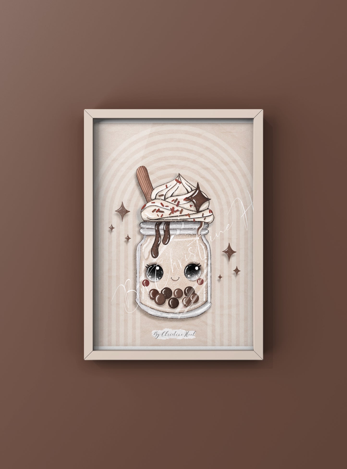 Boba Beige 🤎 A5 kort / Miniprint