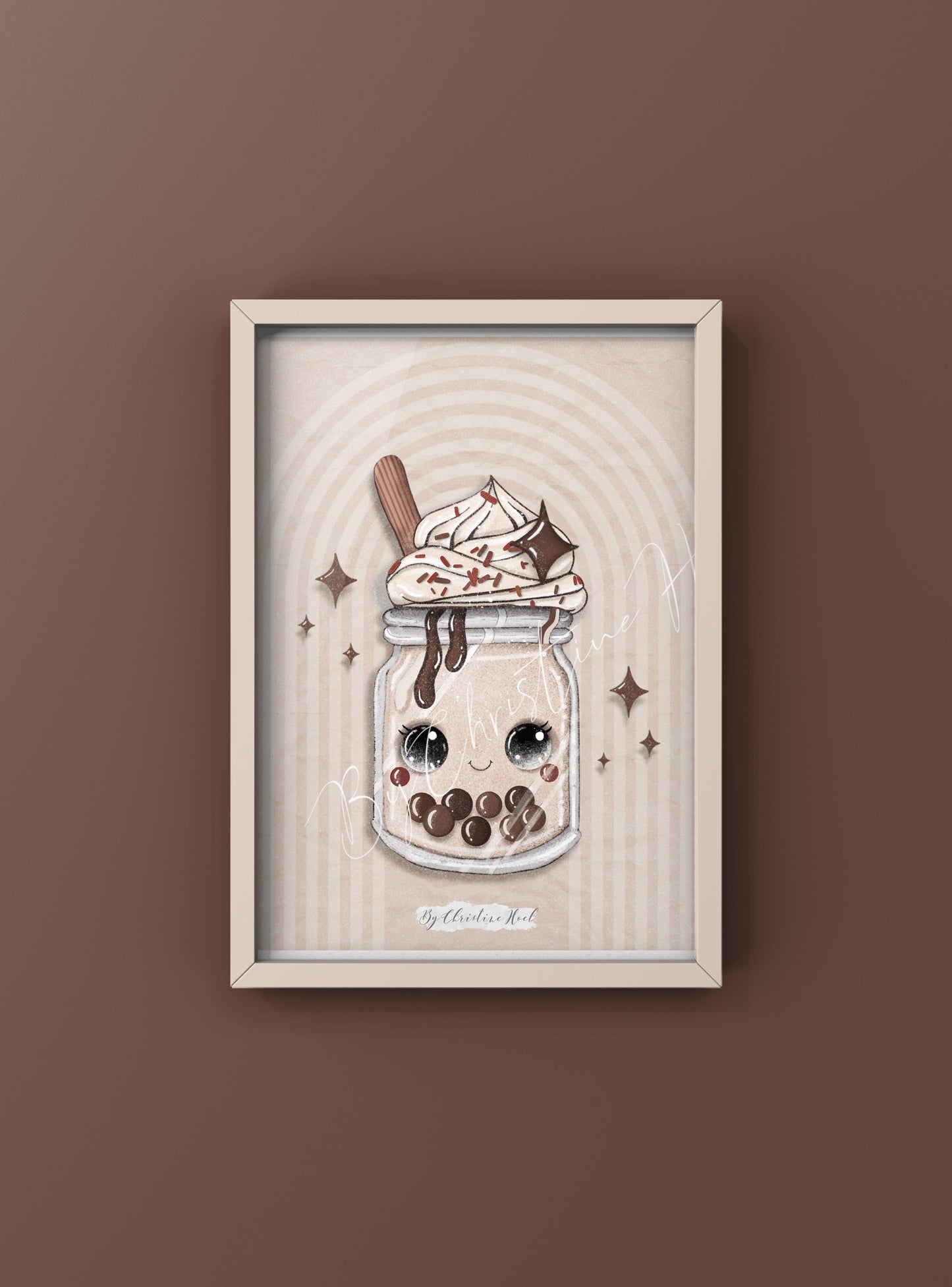 Ice Cream Friends 🍦 Stort kort / miniprint A5
