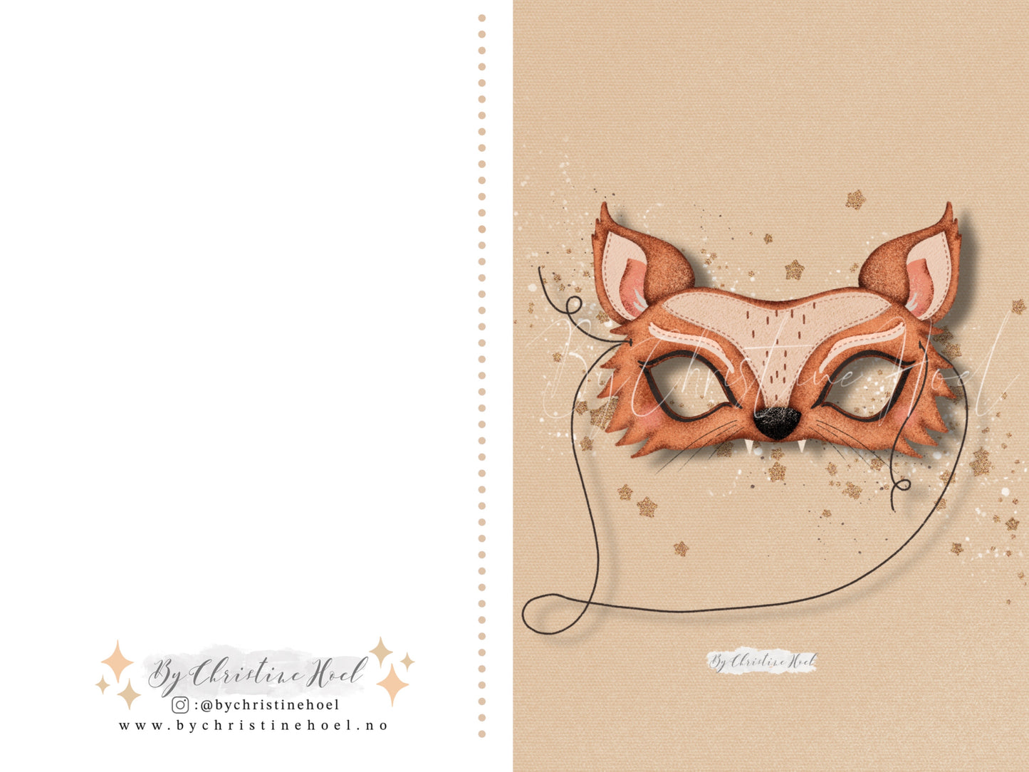 Julekortpakke #5 ⭐️ 3 stk - kort & konvolutter