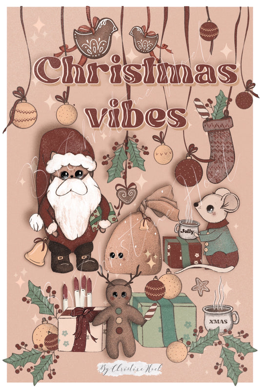 Christmas Vibes 🎅🏼 10x15 cm Julekort