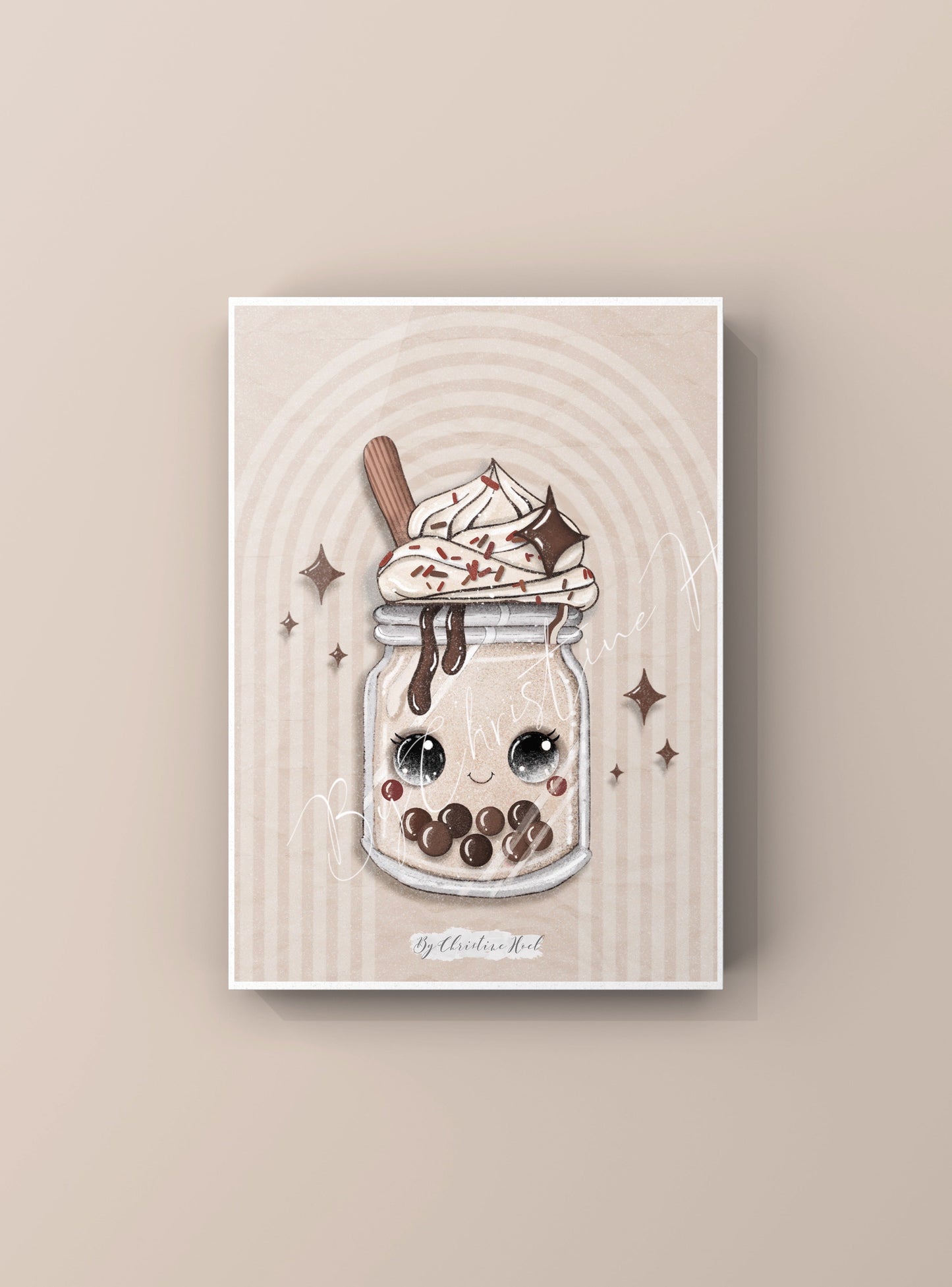 Ice Cream Friends 🍦 Stort kort / miniprint A5