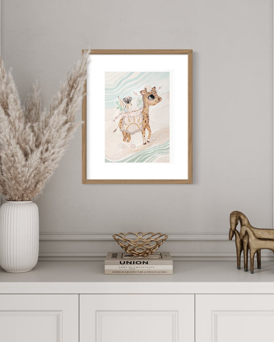 Beach Giraffe ⭐️ Plakat