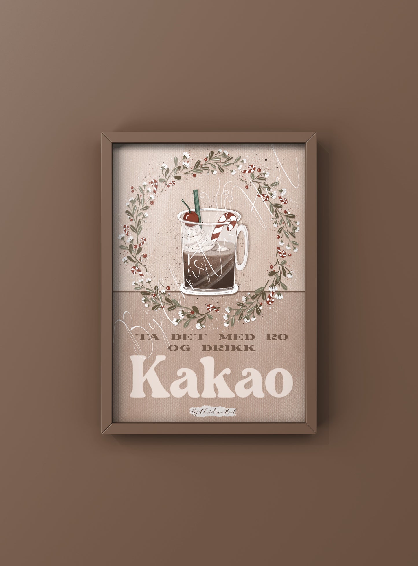 Kakao - 10x15 cm Julekort