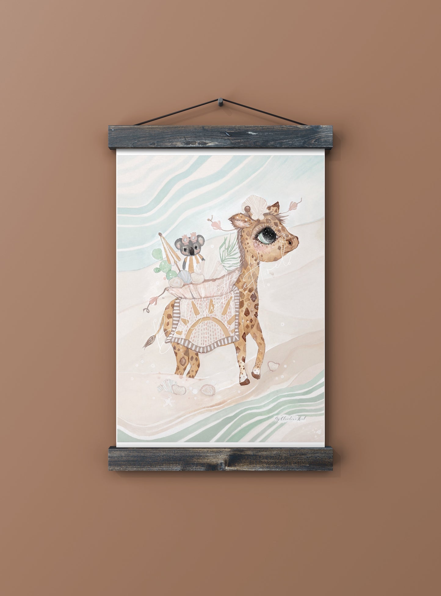 Beach Giraffe ⭐️ A5 / Miniprint