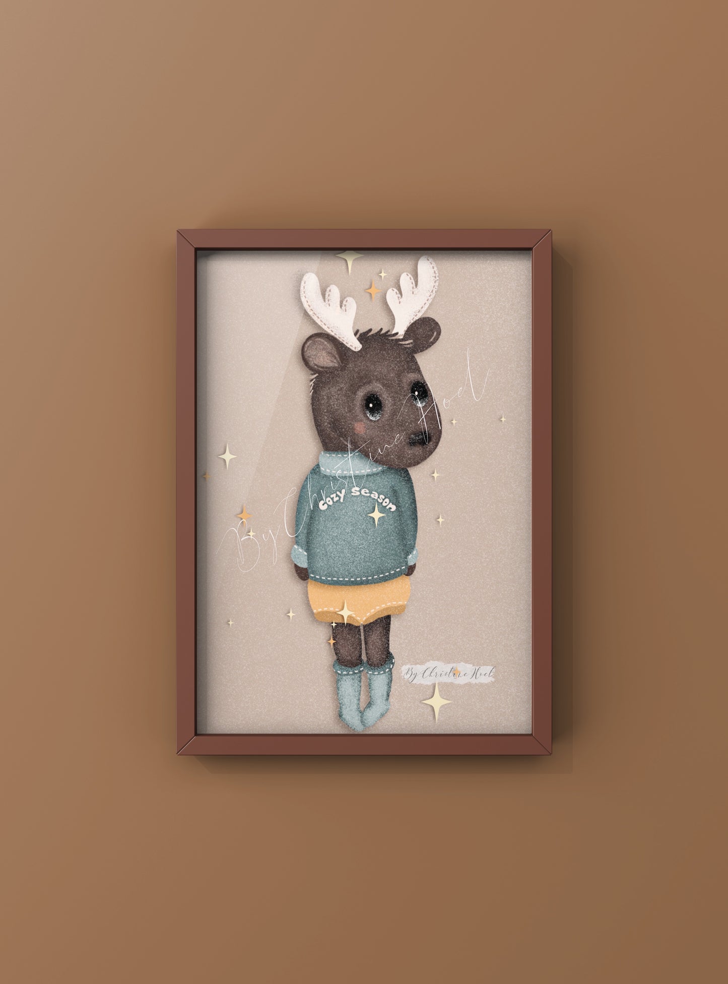 Cozy Season Elg ⭐️ A4 Plakat