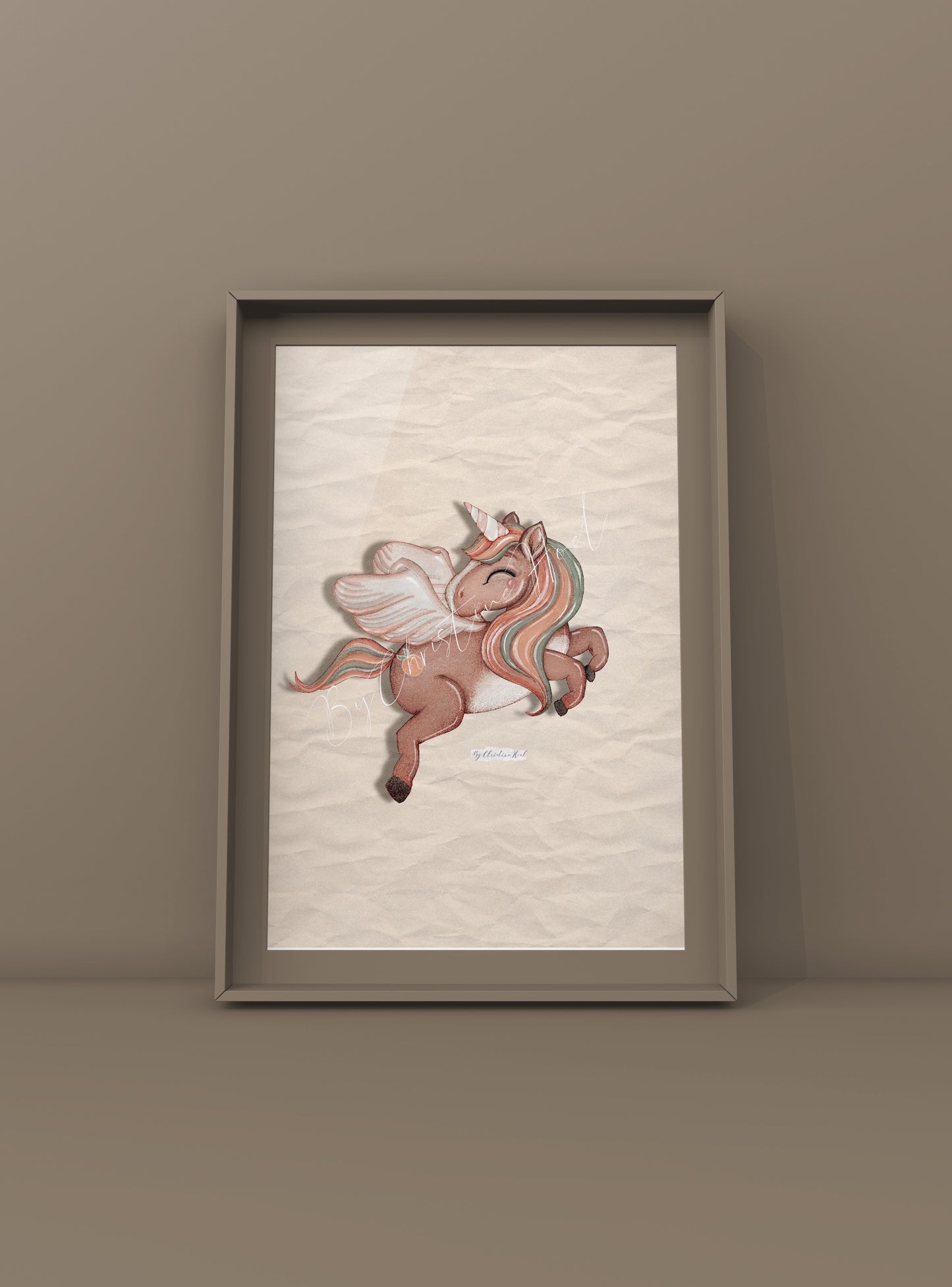 Peach Unicorn 🍑 Plakat