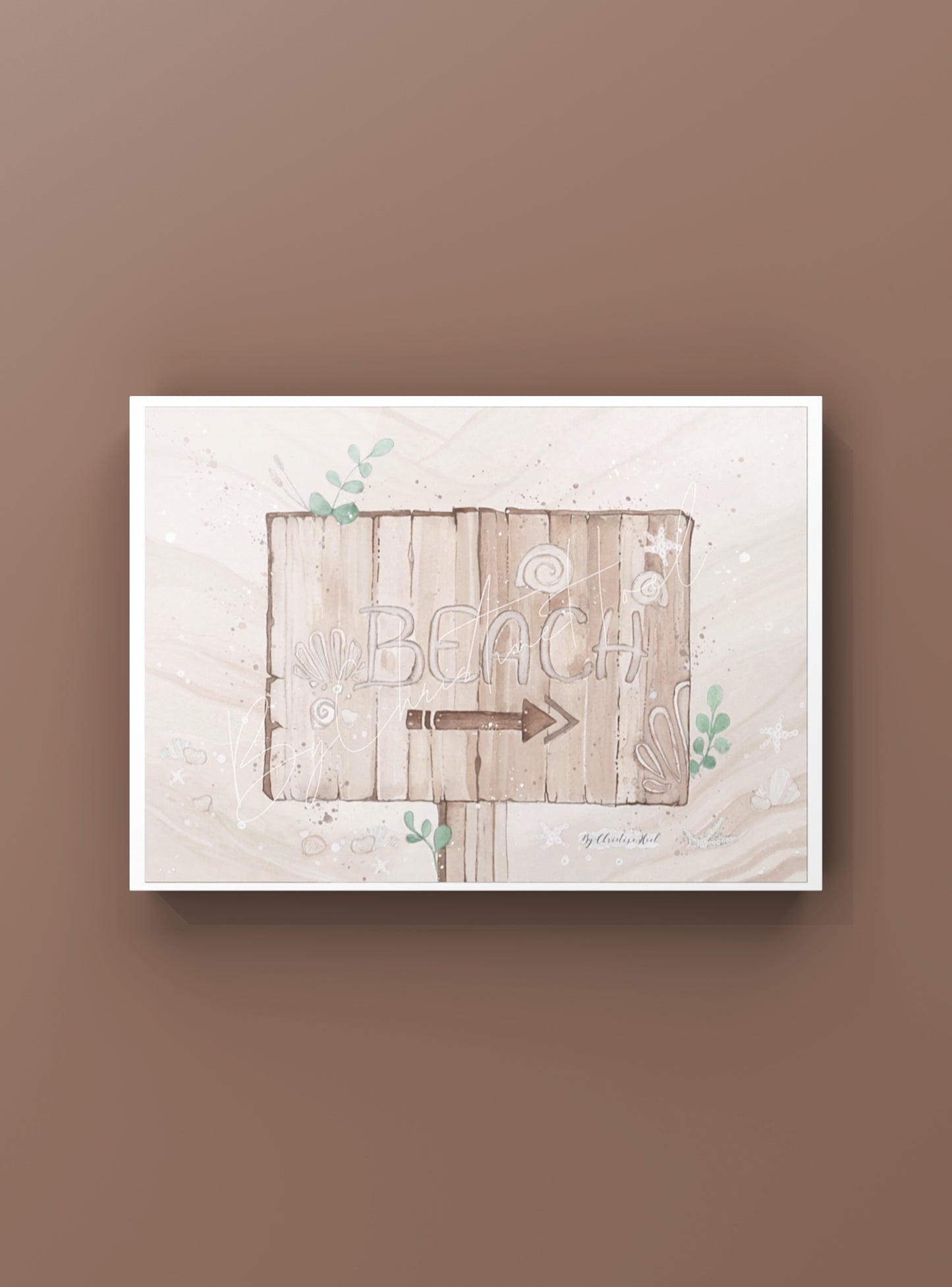 Beach 🧡 Kort / Miniprint