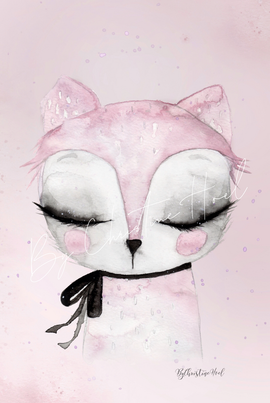 Pink Cat Miniprint