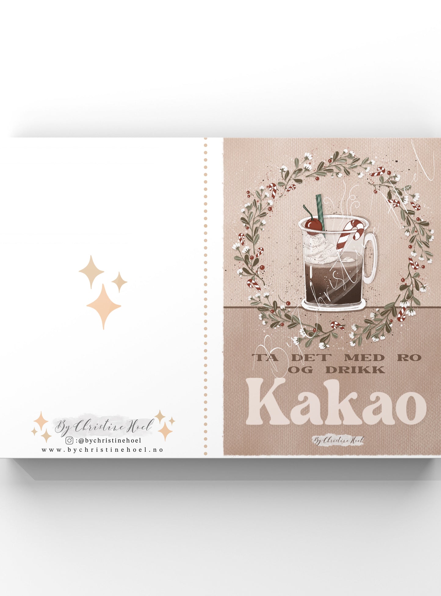 Julekortpakke #4 ⭐️ 3 stk - kort & konvolutter