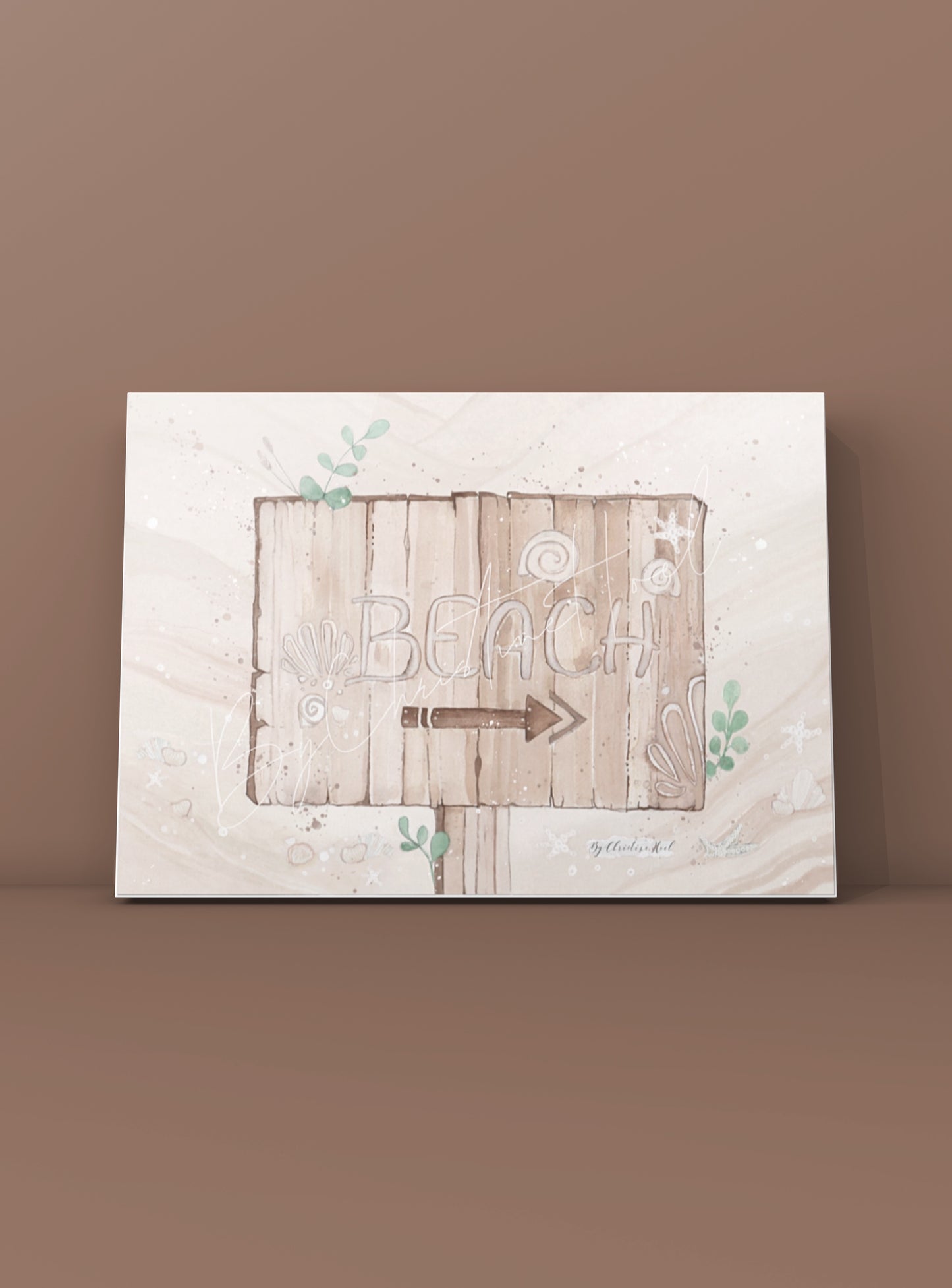 Beach 🧡 Kort / Miniprint