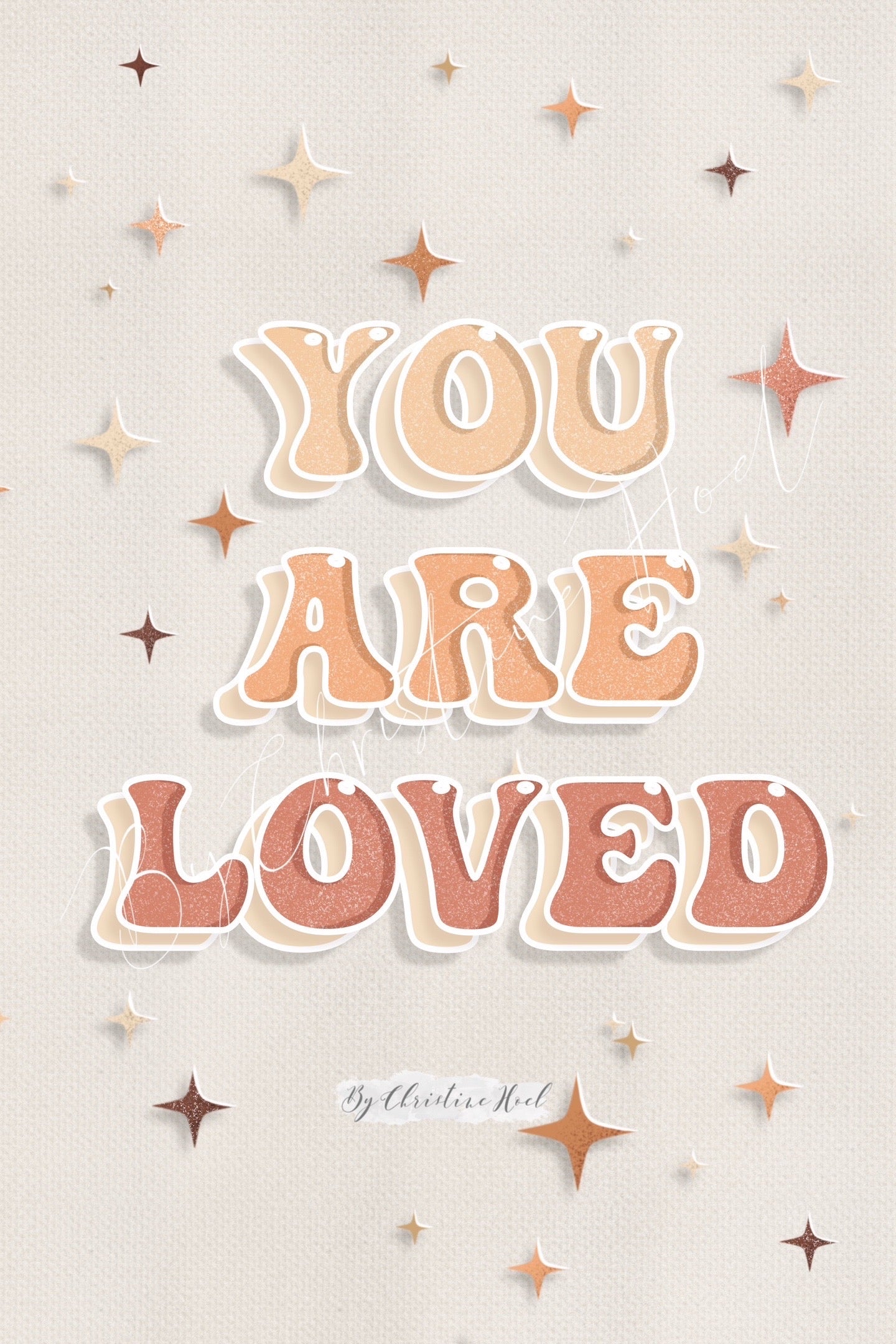 Loved 🧡✨ 10x15 cm kort