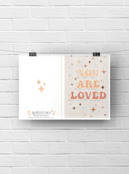 Kortpakke "Loved"🌟 3 stk - 10x15 cm doble kort 🧡