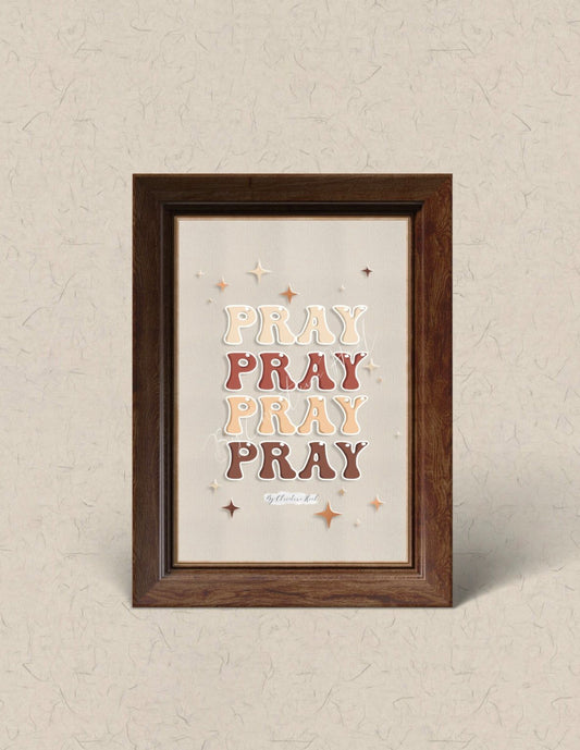 Pray - 10x15 cm Julekort