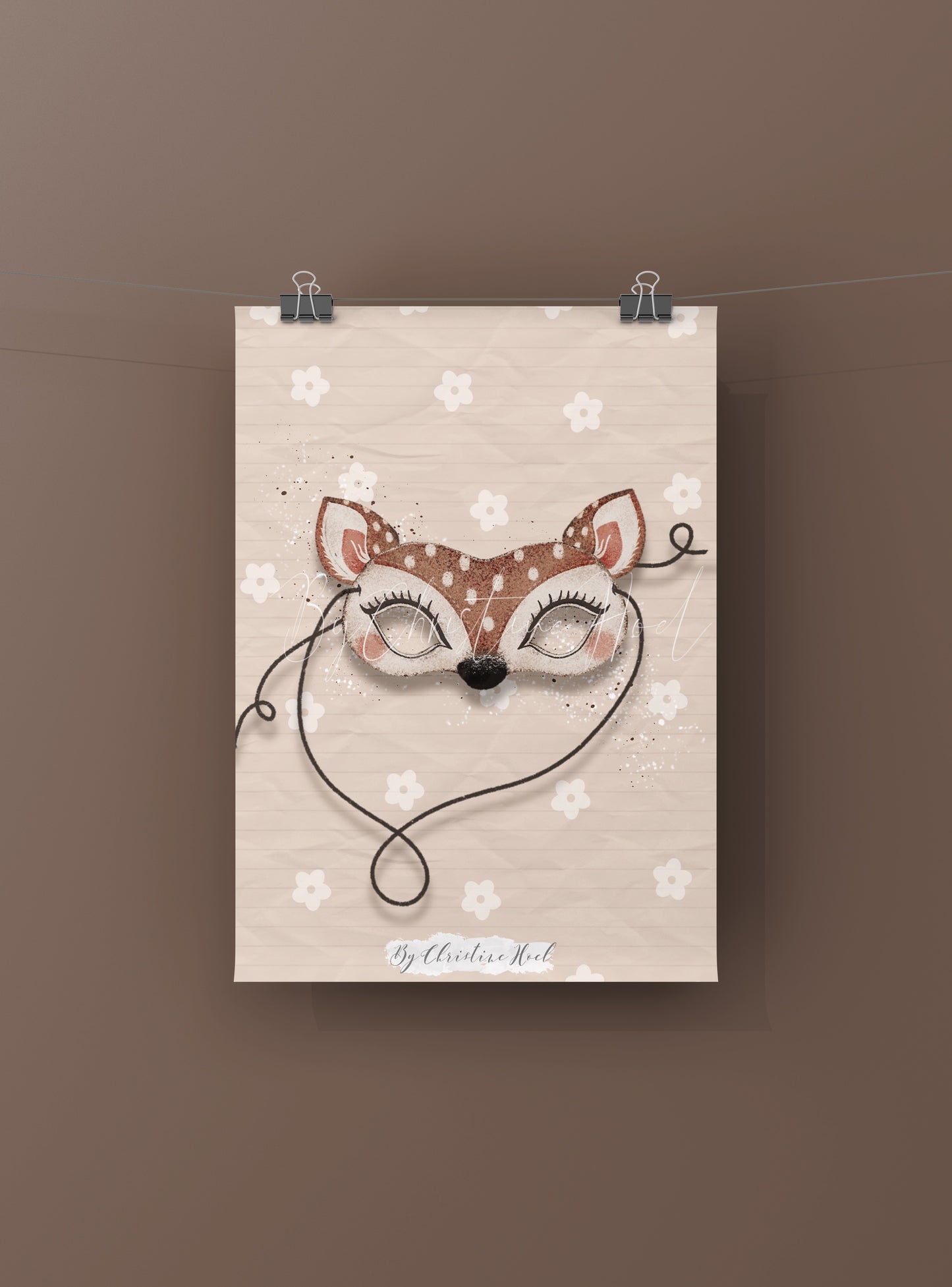 Oh Deer Magic Mask - 10x15 miniprint