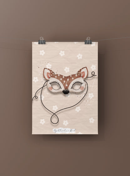 Oh Deer Magic Mask - 10x15 miniprint
