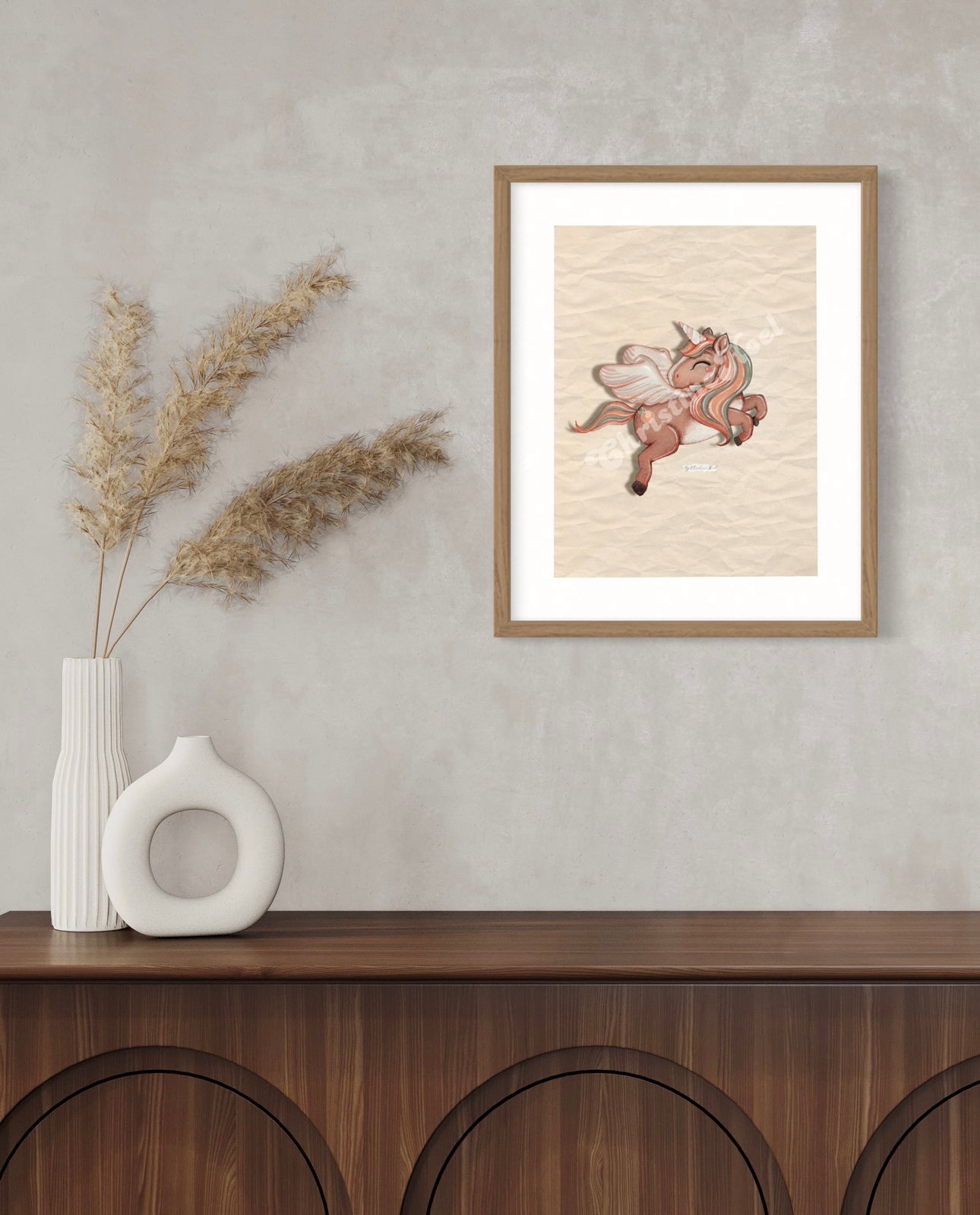 Peach Unicorn 🍑 Plakat