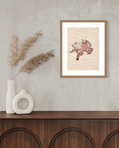 Peach Unicorn 🍑 Plakat