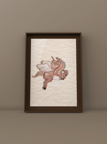 Peach Unicorn 🍑 Plakat