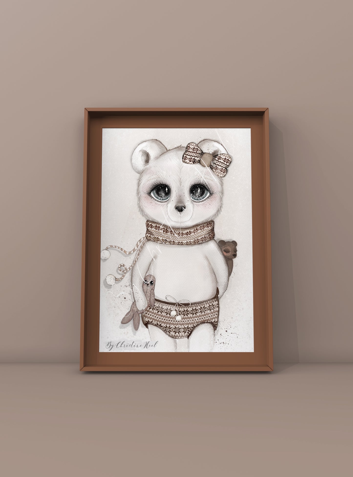 Isbjørn Lykke 💌 10x15 cm Kort