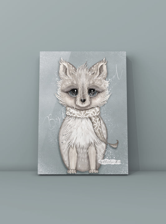 Arctic Fox ⭐️ Ask ⭐️ 10x15 cm kort