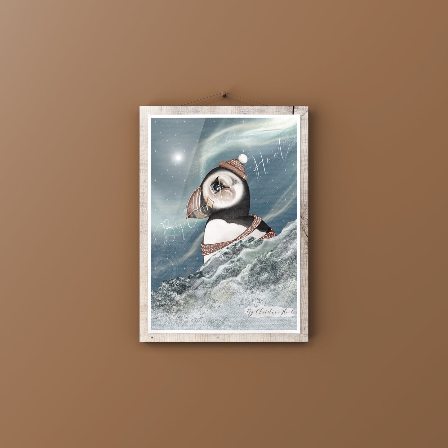 Nightsky Puffin - Miniprint / postkort