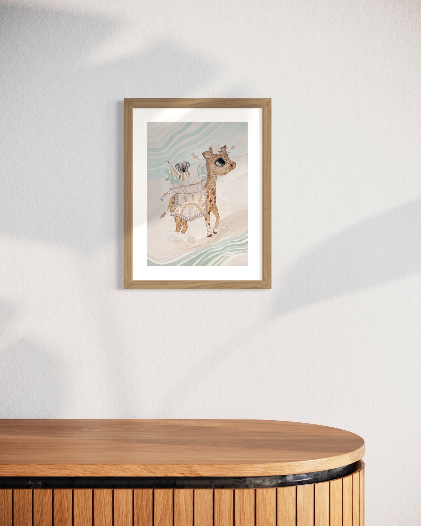 Beach Giraffe ⭐️ Plakat