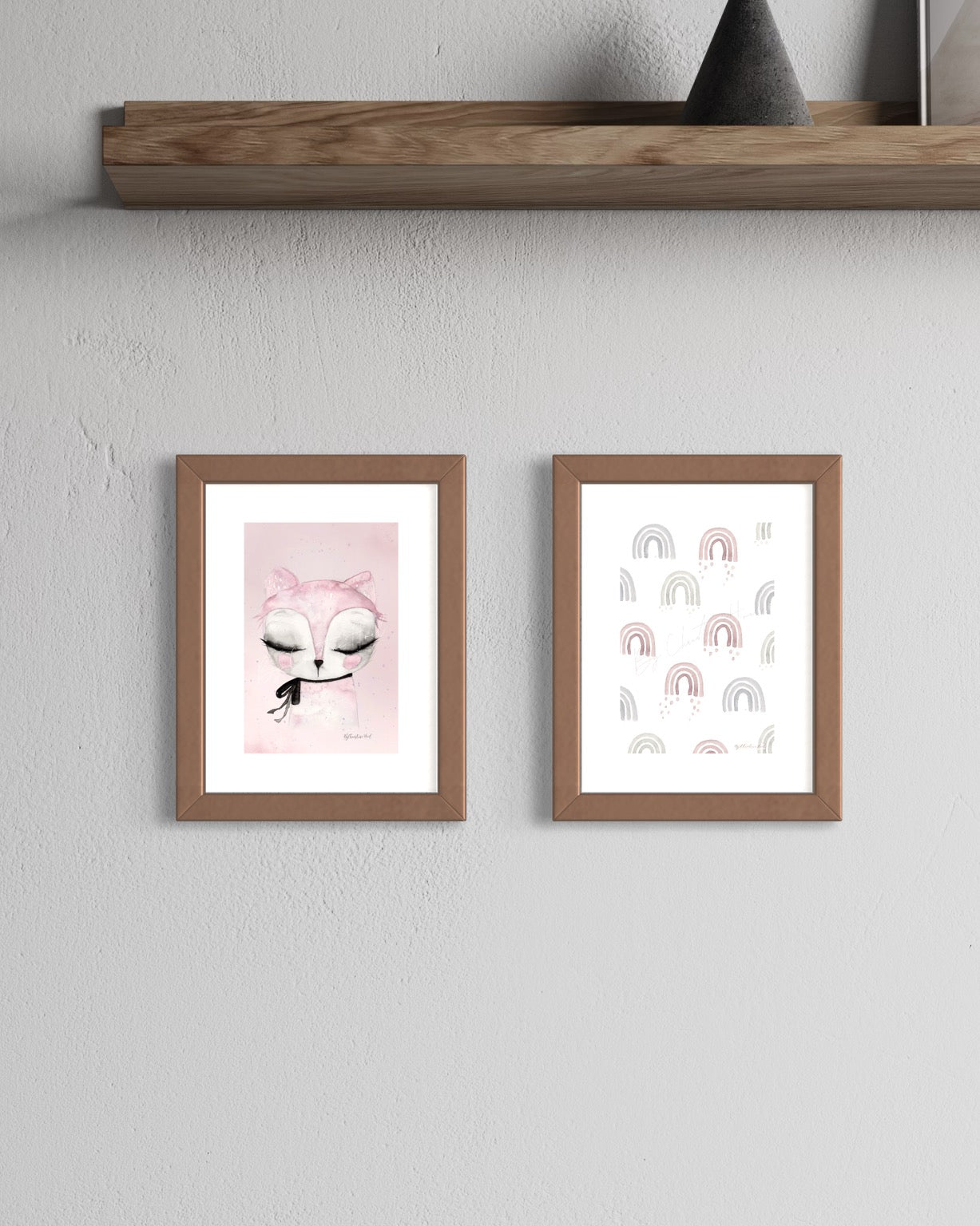 Kortpakke "Rosa" - 2 stk - 10x15 cm kort 🩷