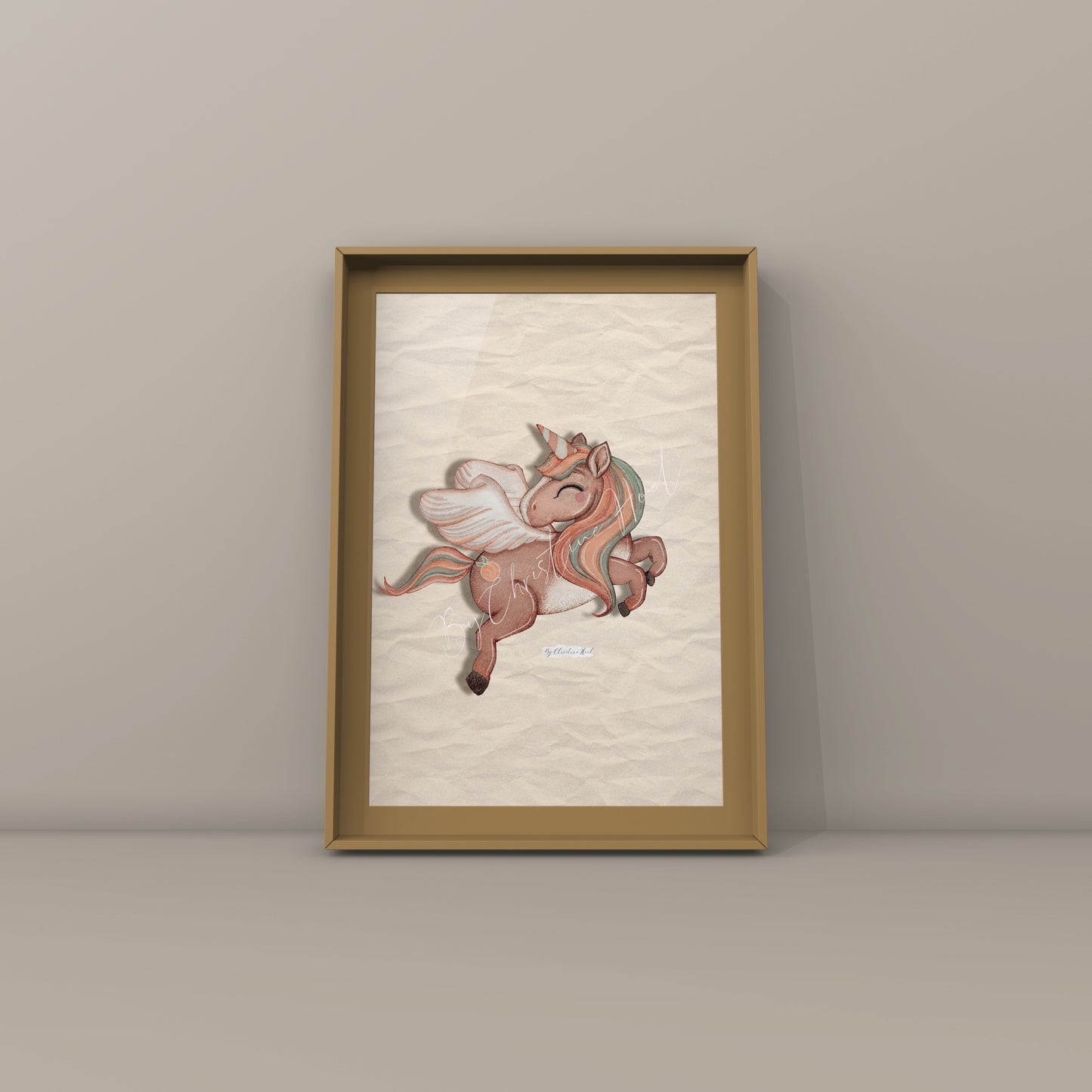 Peach Unicorn 🍑 Plakat