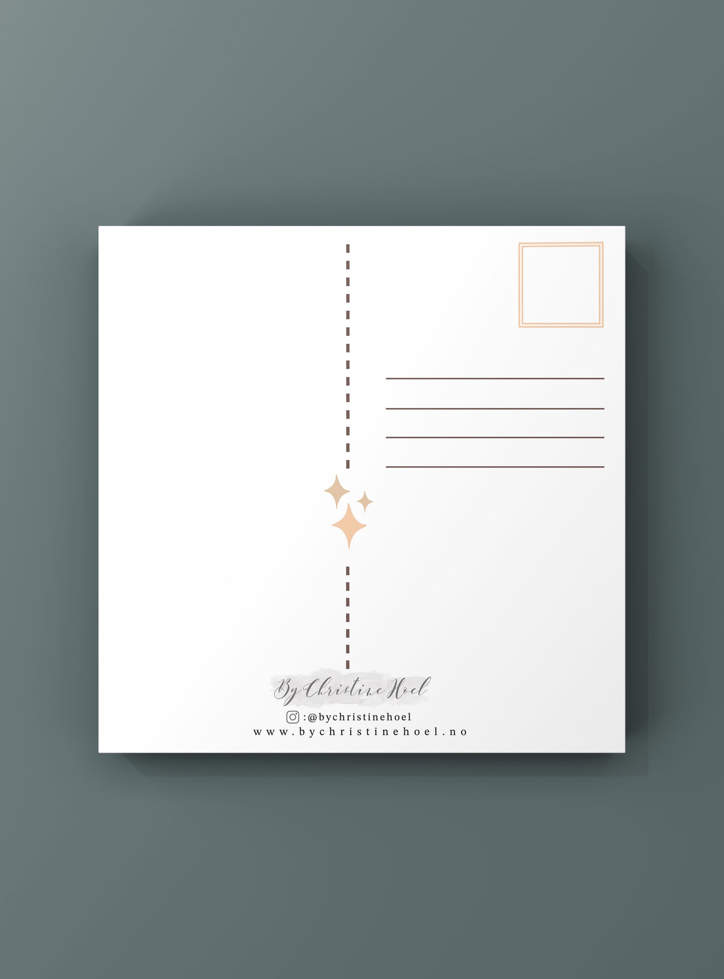 Blomst 🌼 Pinnsvin 🦔 15x15 cm miniprint / kort