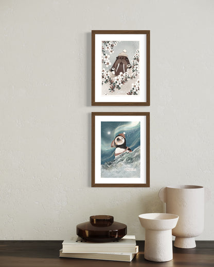 Nightsky Puffin ⭐️ A4 Plakat