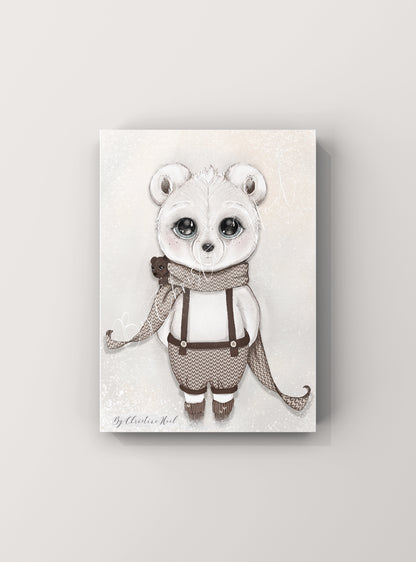 Isbjørn Lasse 💌 10x15 cm Kort