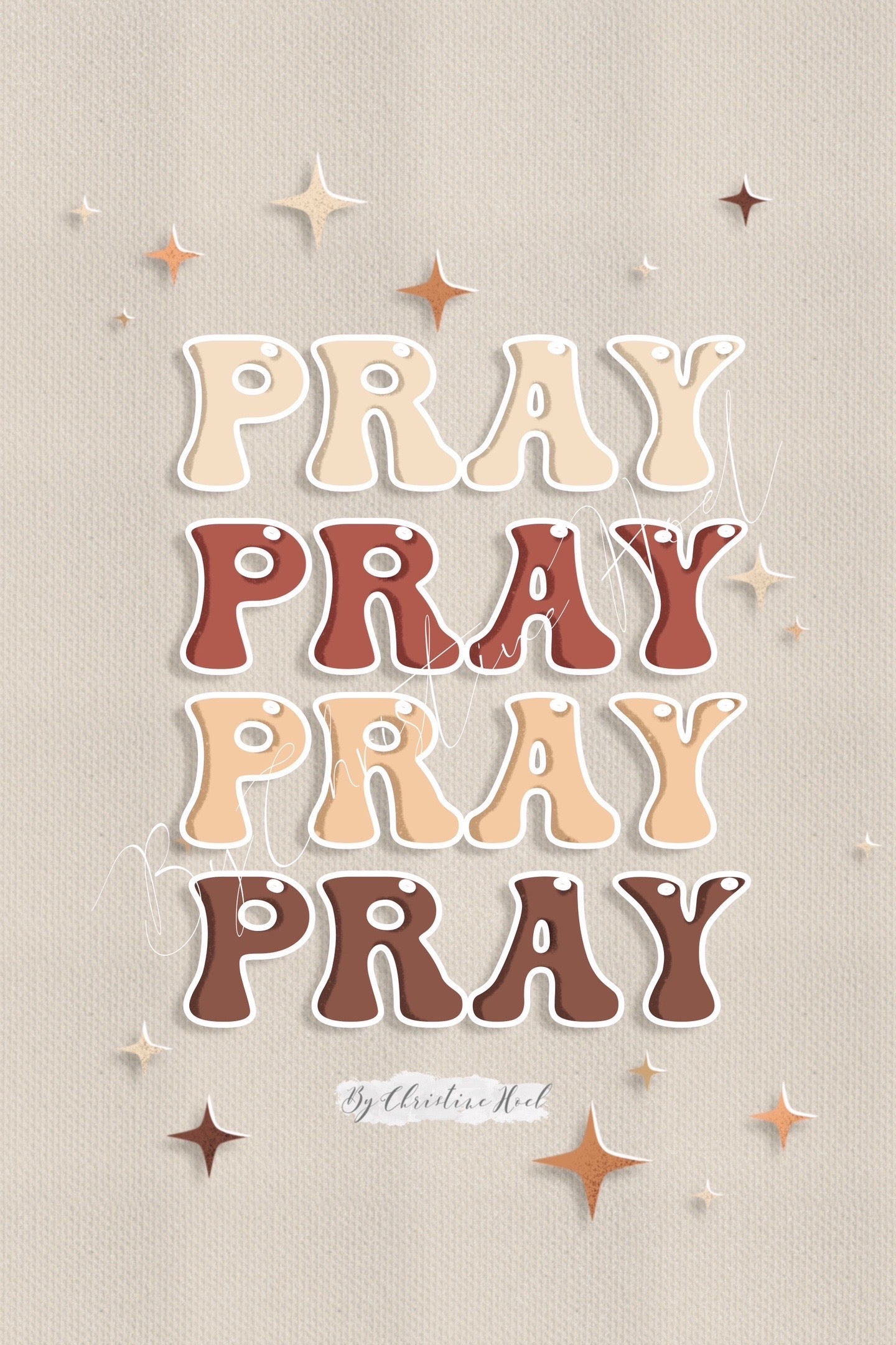 Pray - 10x15 cm Julekort