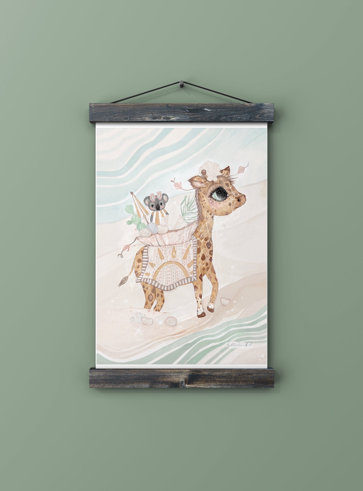 Beach Giraffe ⭐️ A5 / Miniprint