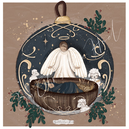 Julefred ⭐️ 15x15 cm kort