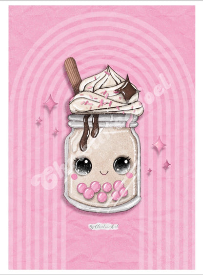 Boba pink 🧋💗 Plakat