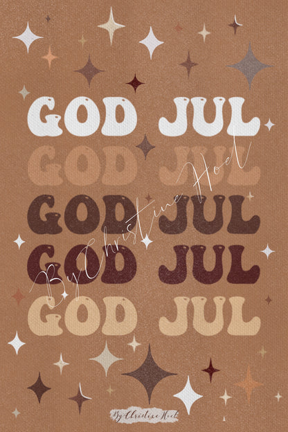 Julekortpakke #5 ⭐️ 3 stk - kort & konvolutter