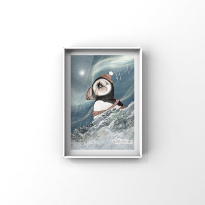 Nightsky Puffin ⭐️ A4 Plakat