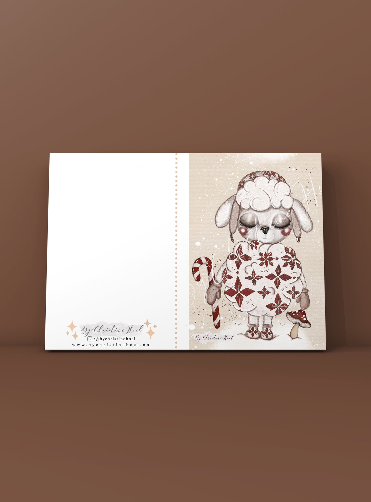 Sauen Snøros - Julekort