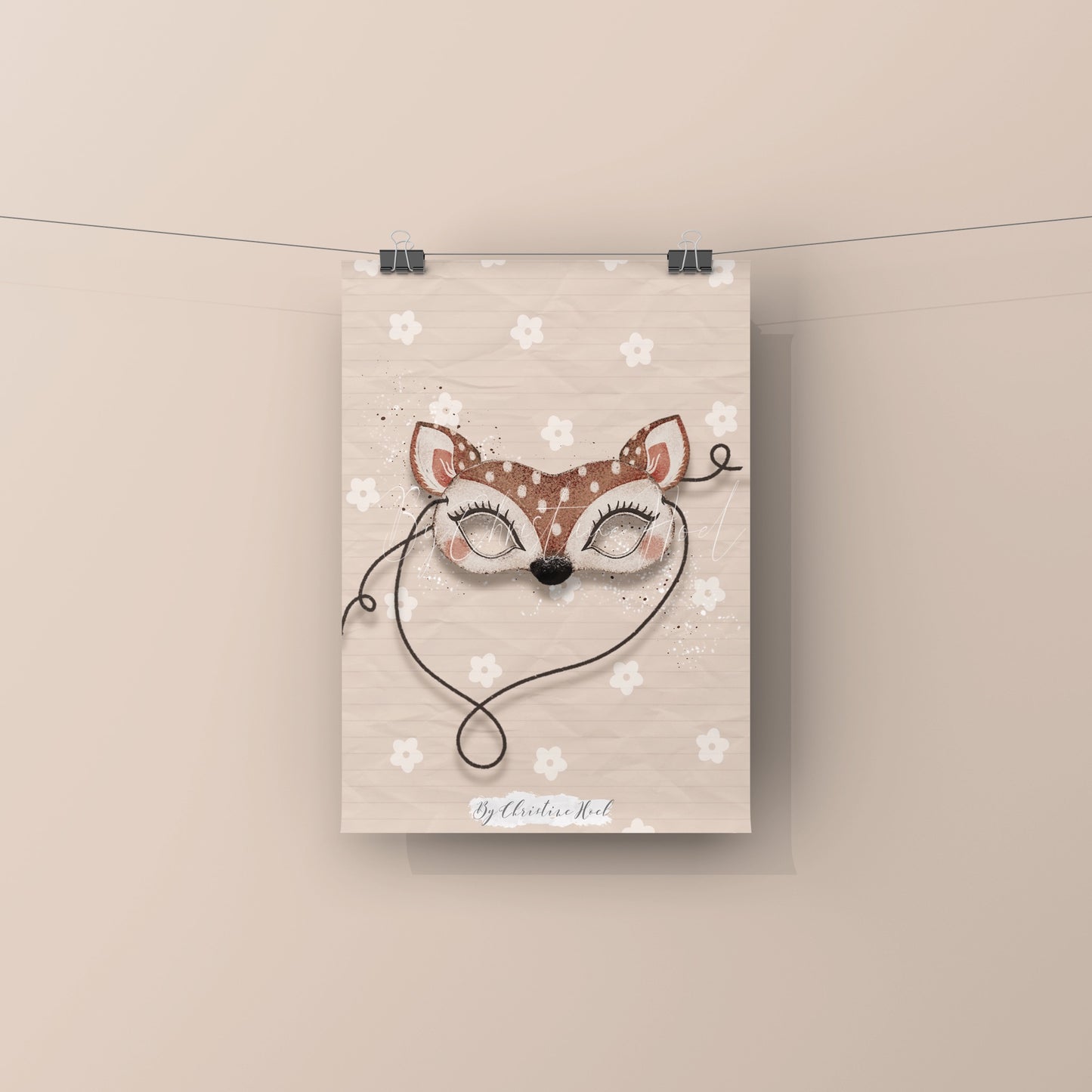 Oh Deer Magic Mask - 10x15 miniprint