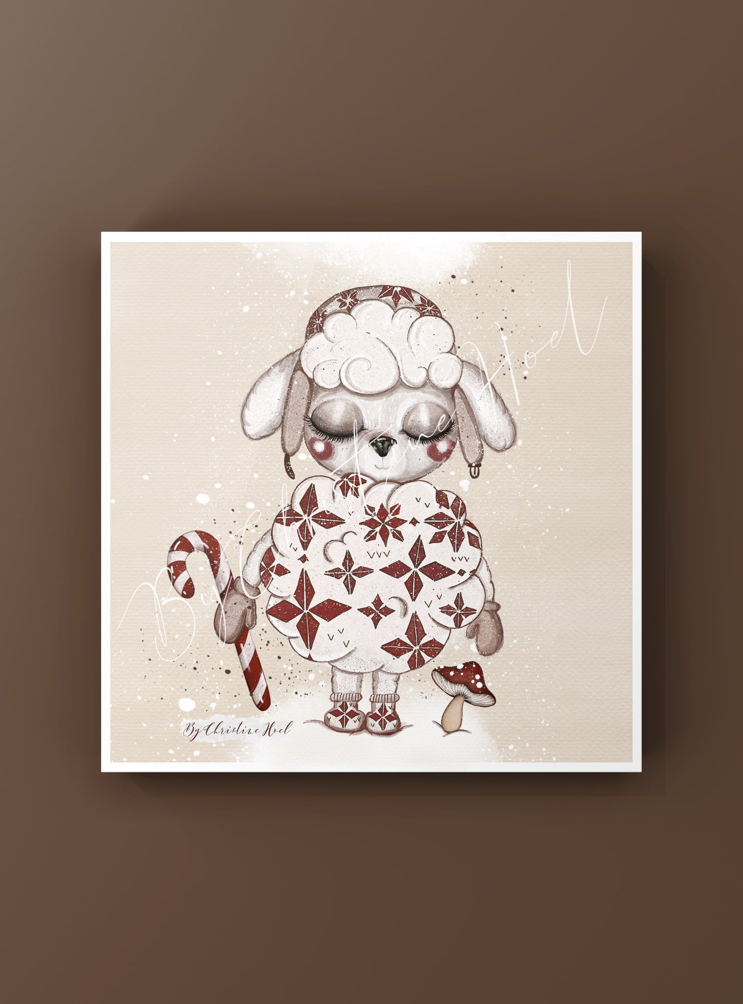 Sauen Snøros - Julekort